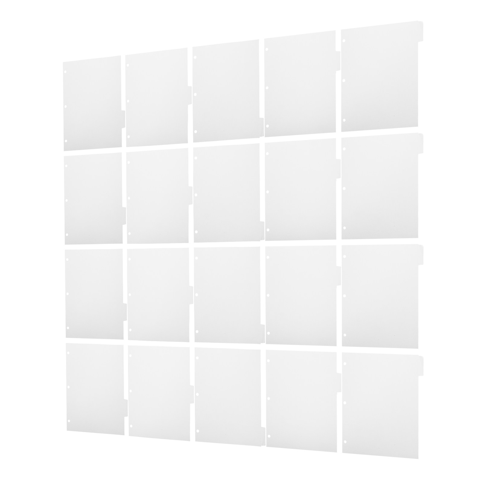 Index Tab Divider - 4 комплекта пустых разделителей для папок