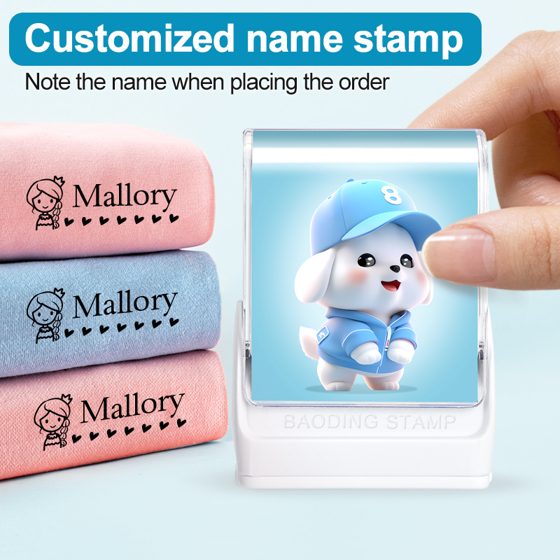 Self Inking Stamp - Персонализированный штамп для детской одежды, изготовление