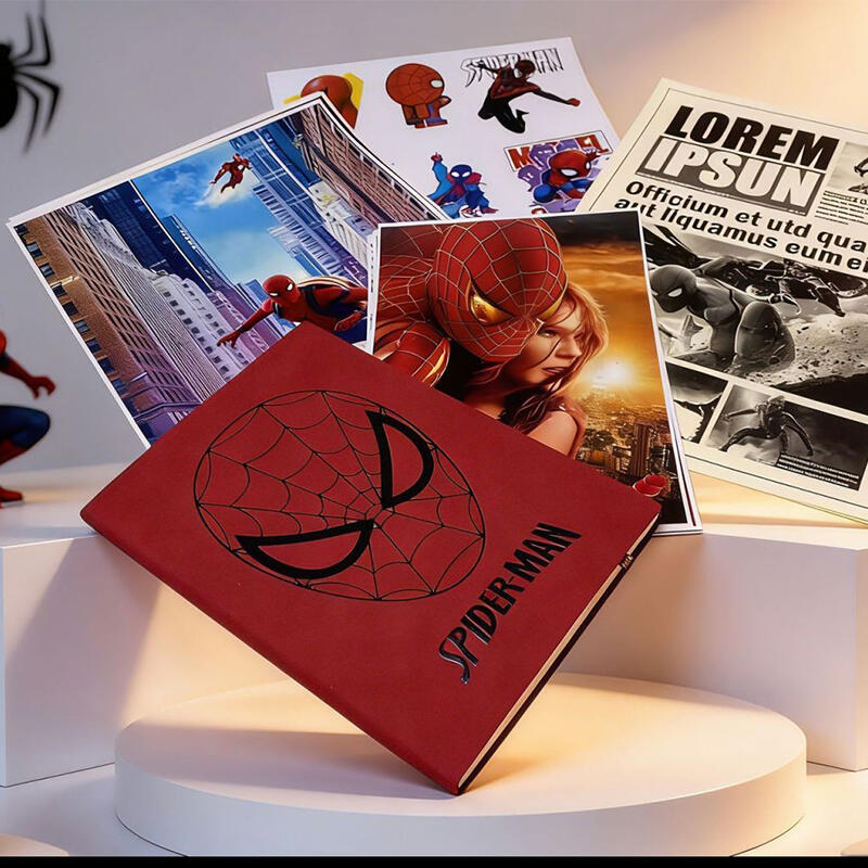 Journal Leather Hardcover - Блокнот Spiderman A5 из искусственной кожи,