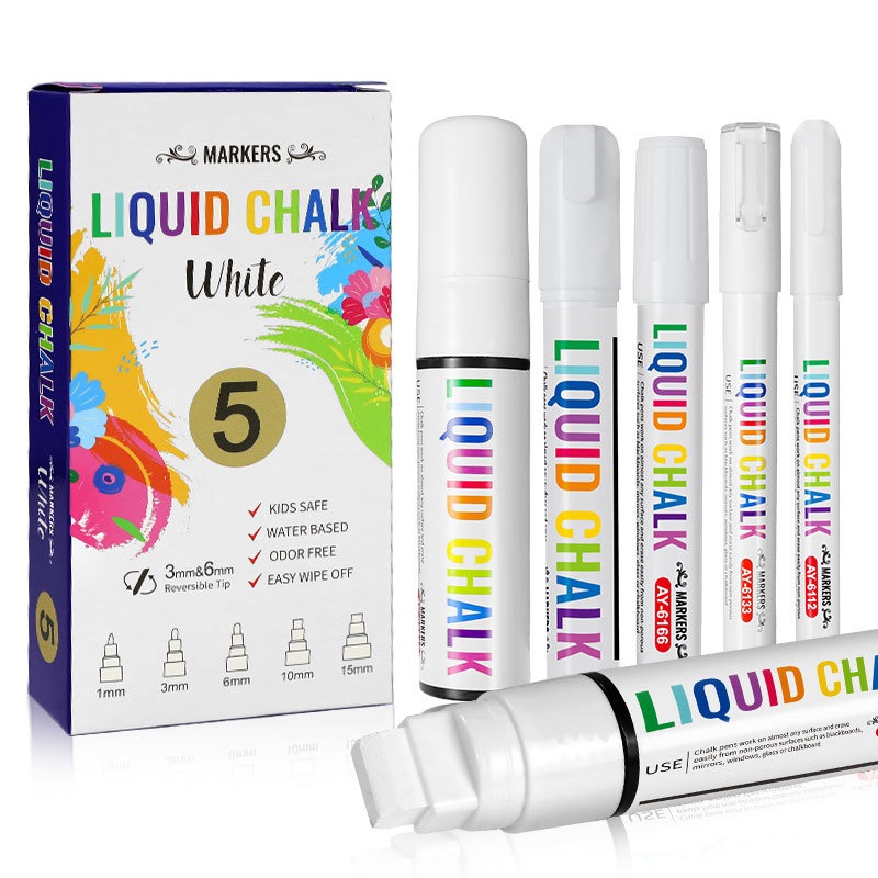 Correction Fluid White - 5 шт./компл. белые меловые маркеры, жидкие