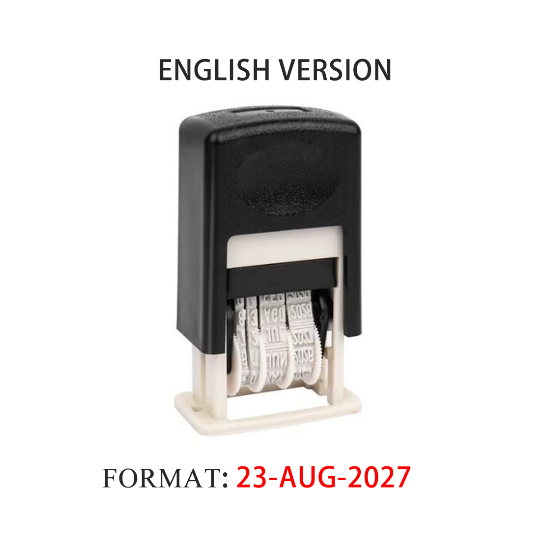 Self Inking Stamp - Самокатный штамп с датой для бумаги,