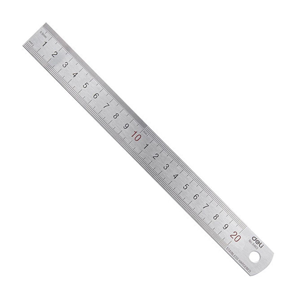 Stationery And Office Supply Stores - Deli 20 см металлическая прямая Линейка