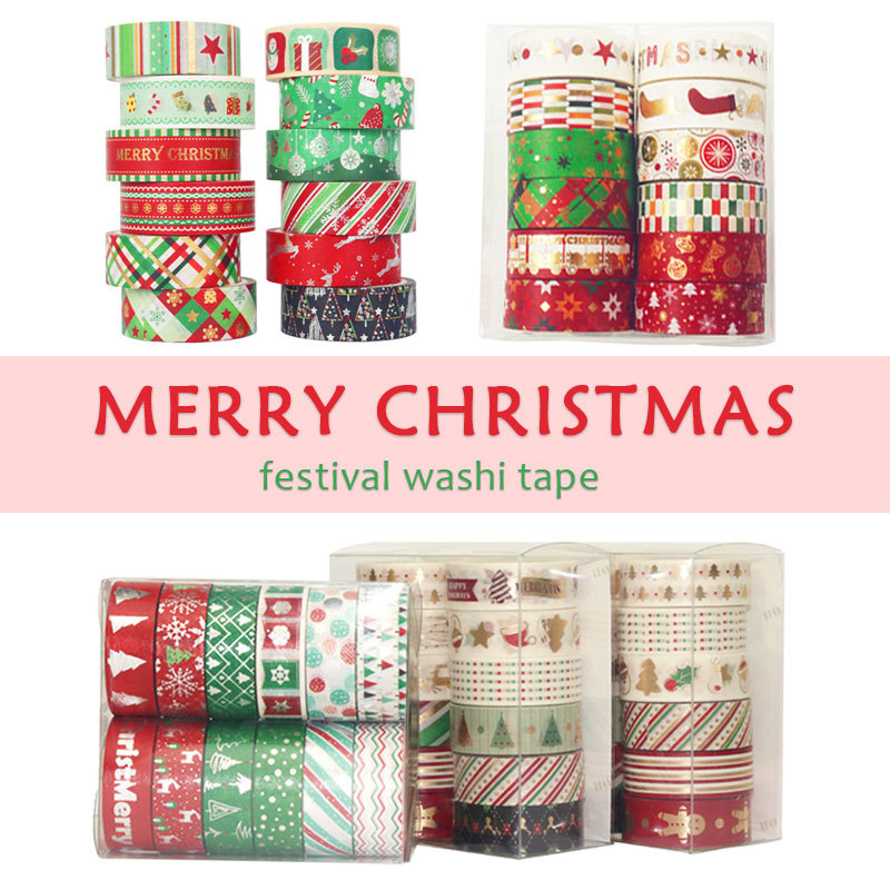 Washi Tape Set - 60 метров Рождественский набор Васи 12