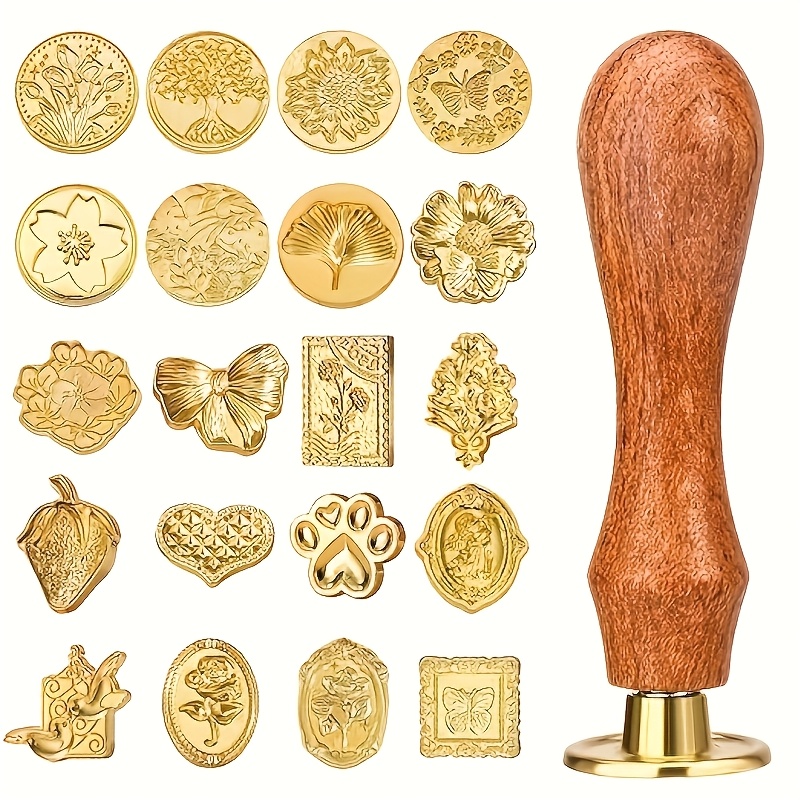 Wax Seal Stamp Kit - Набор восковых печатей из 21 предмета
