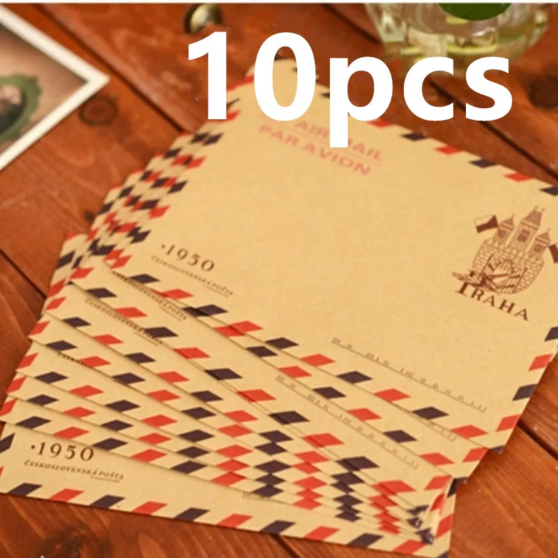 Letter Envelope Kraft - 10 шт. 9,7*7,5 см, популярный Ретро