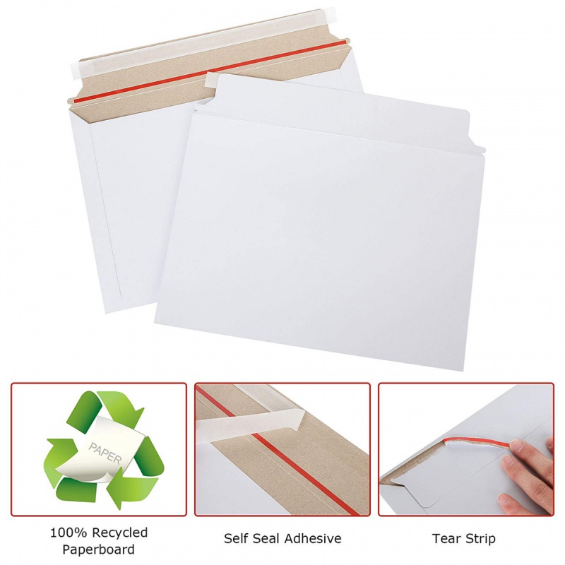 Letter Envelope Kraft - 25 шт. белых жестких почтовых конвертов