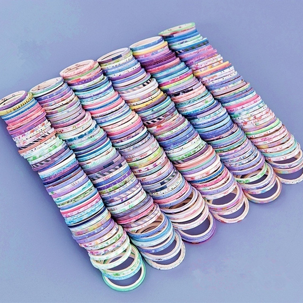 Washi Tape Set - 20/50 рулонов, Золотая фольга, Тонкая Декоративная