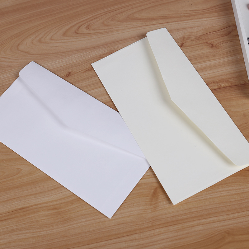 Letter Envelope Kraft - 10 шт. классические бумажные конверты, белые,