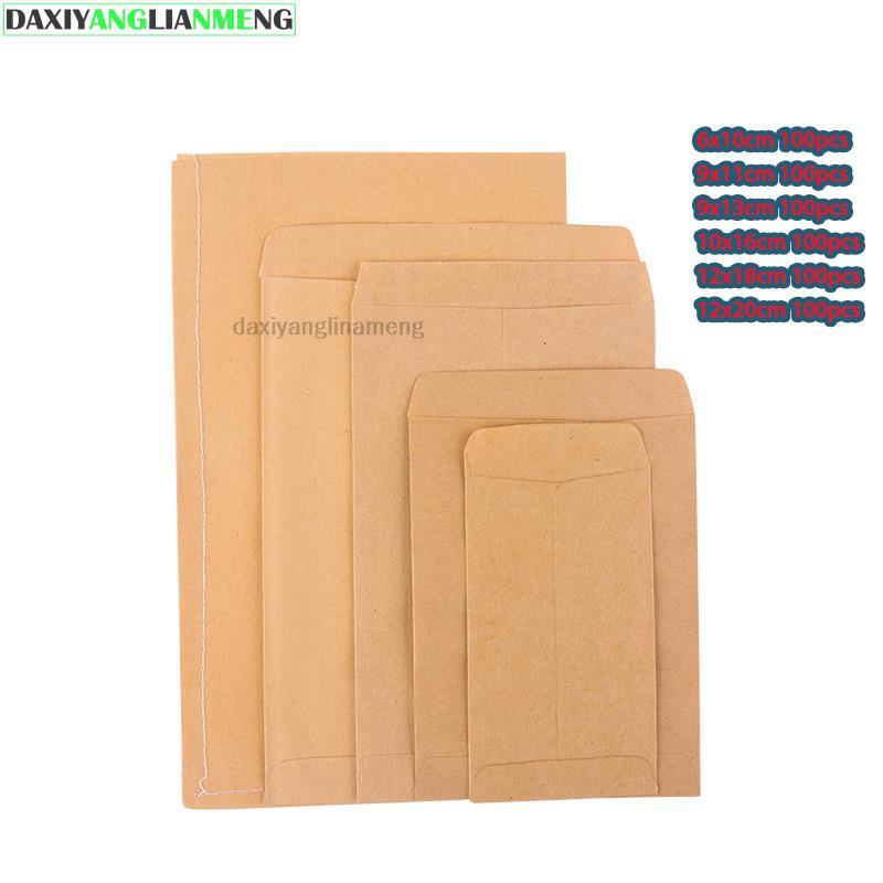 Letter Envelope Kraft - 100 шт. 6*10 10*16 9*1312*20 см,
