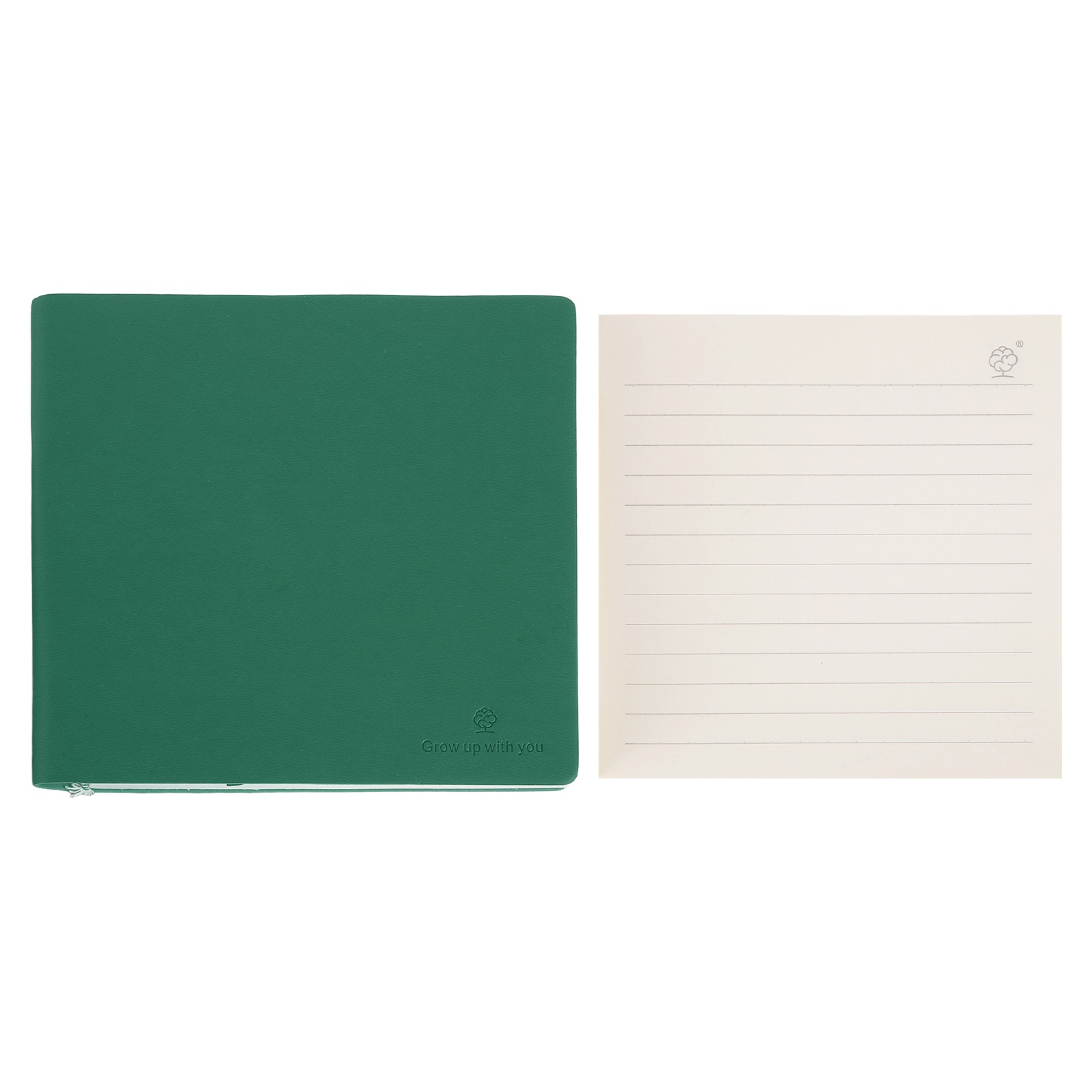 Journal Leather Hardcover - Квадратный блокнот в твердом переплете 6