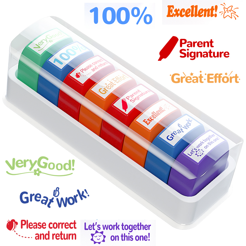 Self Inking Stamp - 8 штампов для учителей, классные учителя,