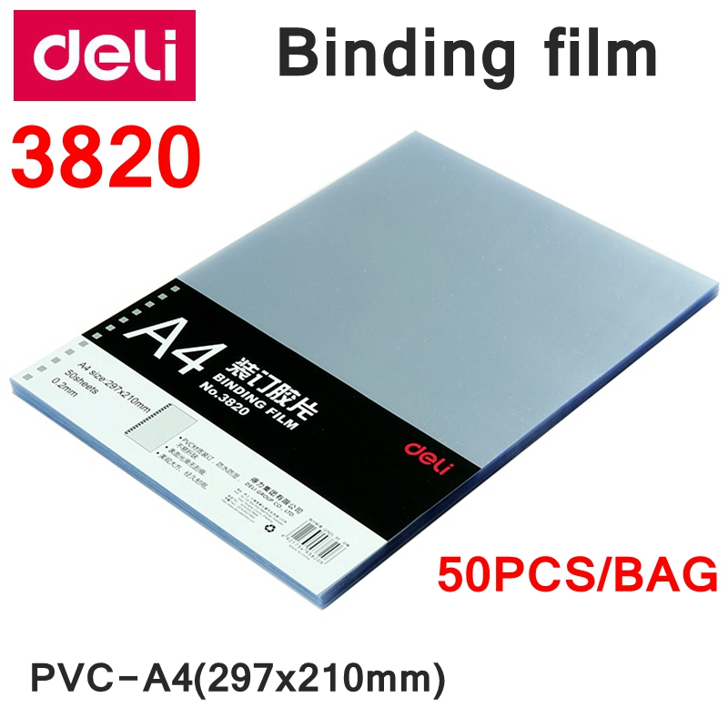 Binding Comb Plastic - 50 шт. Deli 3820 A4 ПВХ