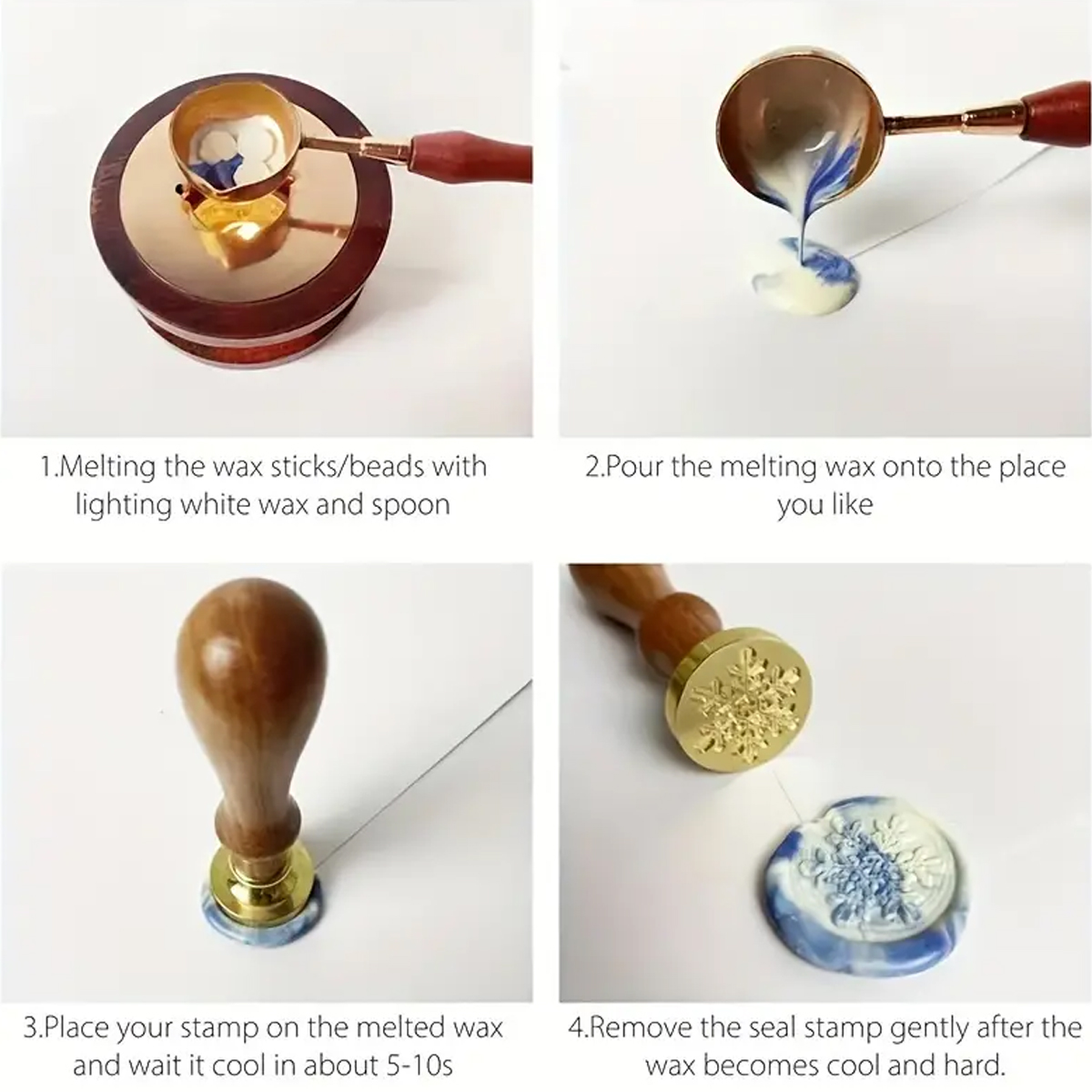 100 шт./упаковка, набор бусин  – обзор и цена Wax Seal Stamp Kit