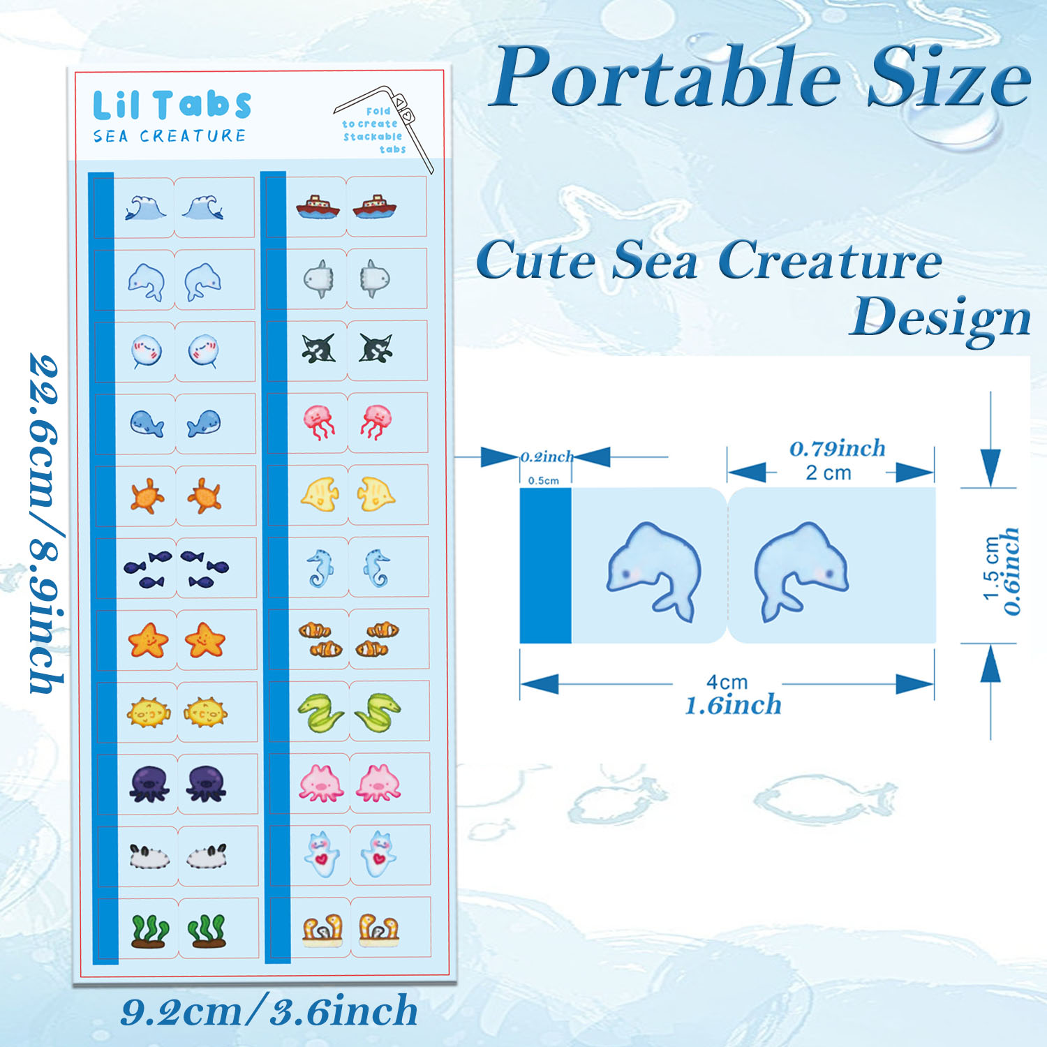 Наклейки с язычками Sea Creatu – обзор и цена Index Tab Divider