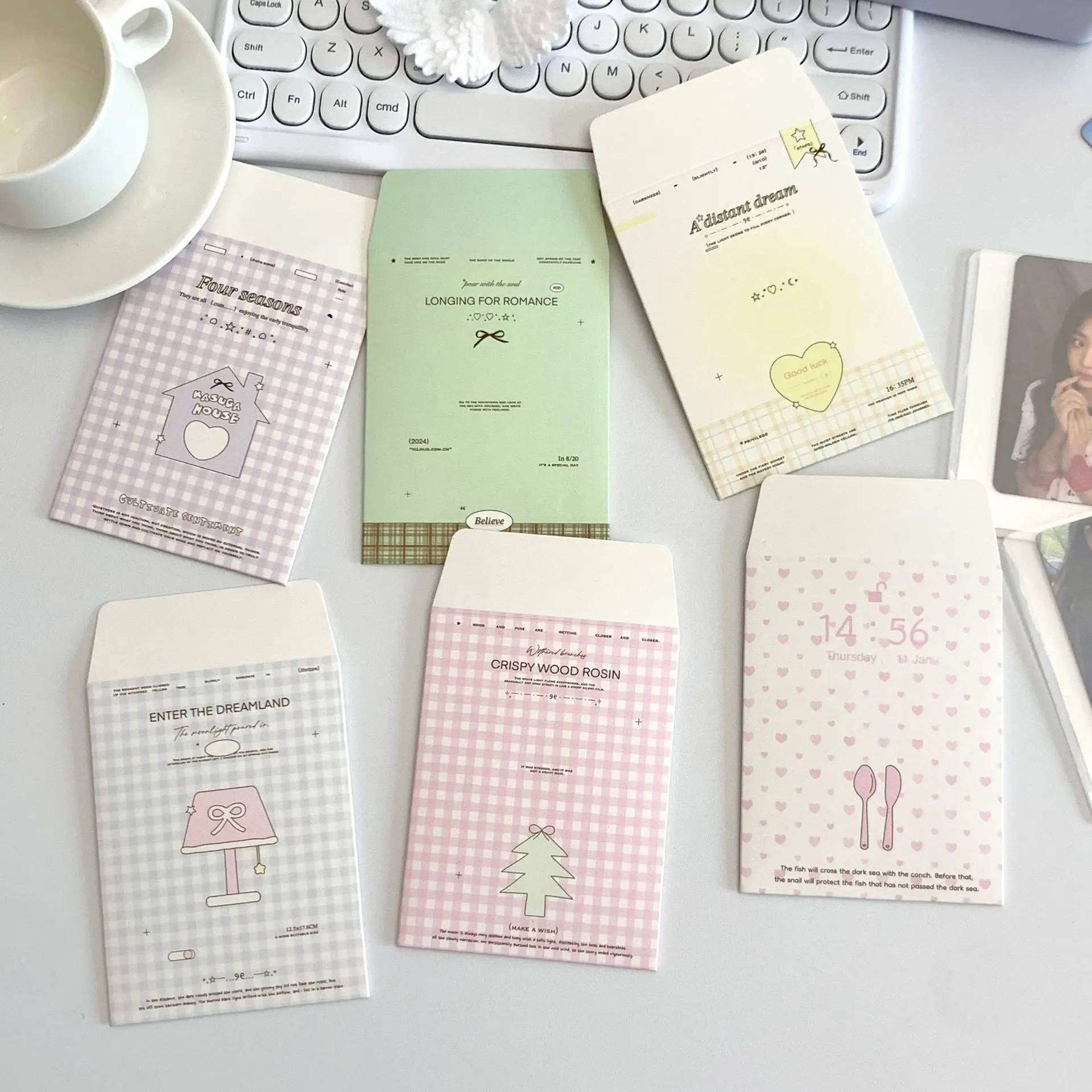 6 шт., бумажные конверты для к – обзор и цена Letter Envelope Kraft