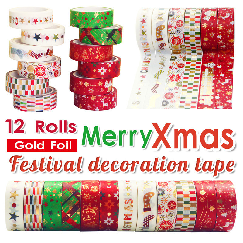 60 метров Рождественский набор – обзор и цена Washi Tape Set