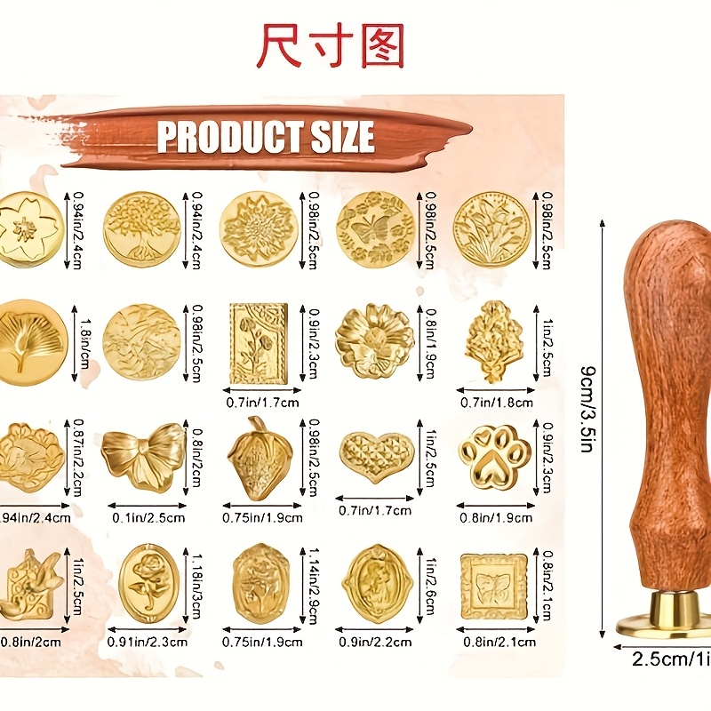 Набор восковых печатей из 21 п – обзор и цена Wax Seal Stamp Kit