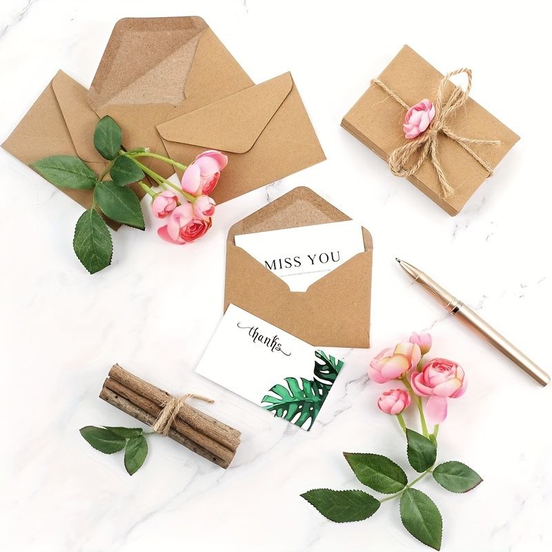 50/100 шт., конверты из крафт- – обзор и цена Letter Envelope Kraft