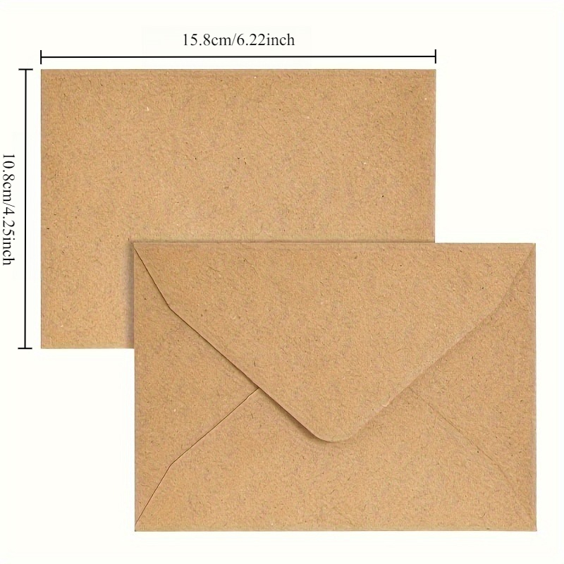 50/100 шт., конверты из крафт- – обзор и цена Letter Envelope Kraft