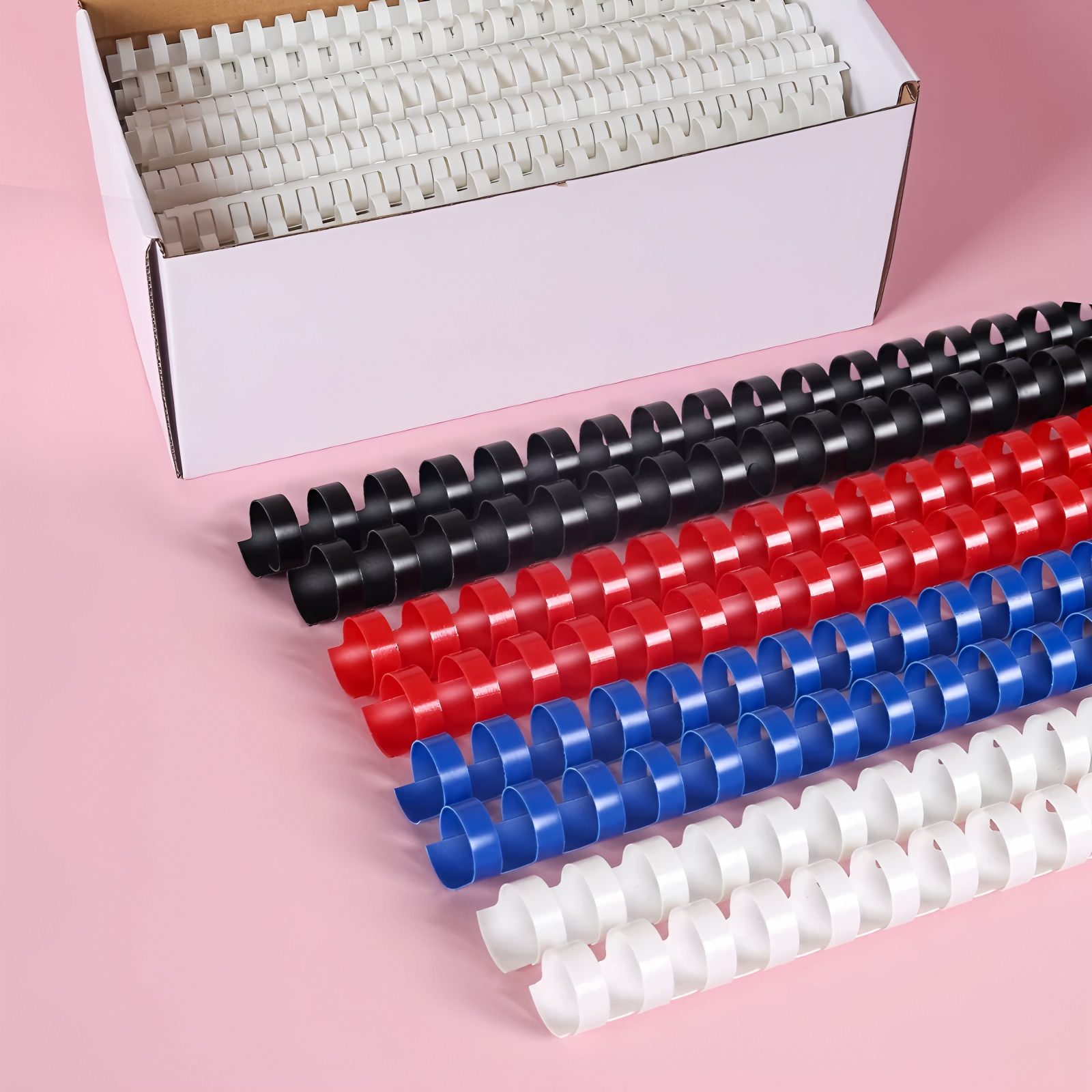 50/100 шт. в коробке, белые ПВ – обзор и цена Binding Comb Plastic