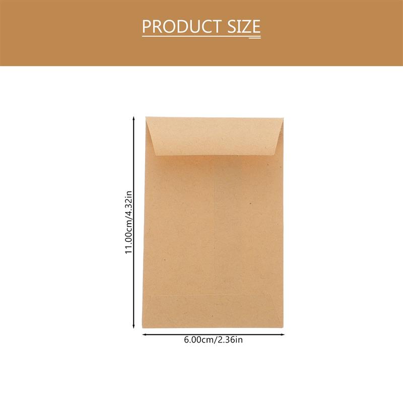 100 шт. маленькие конверты из  – обзор и цена Letter Envelope Kraft