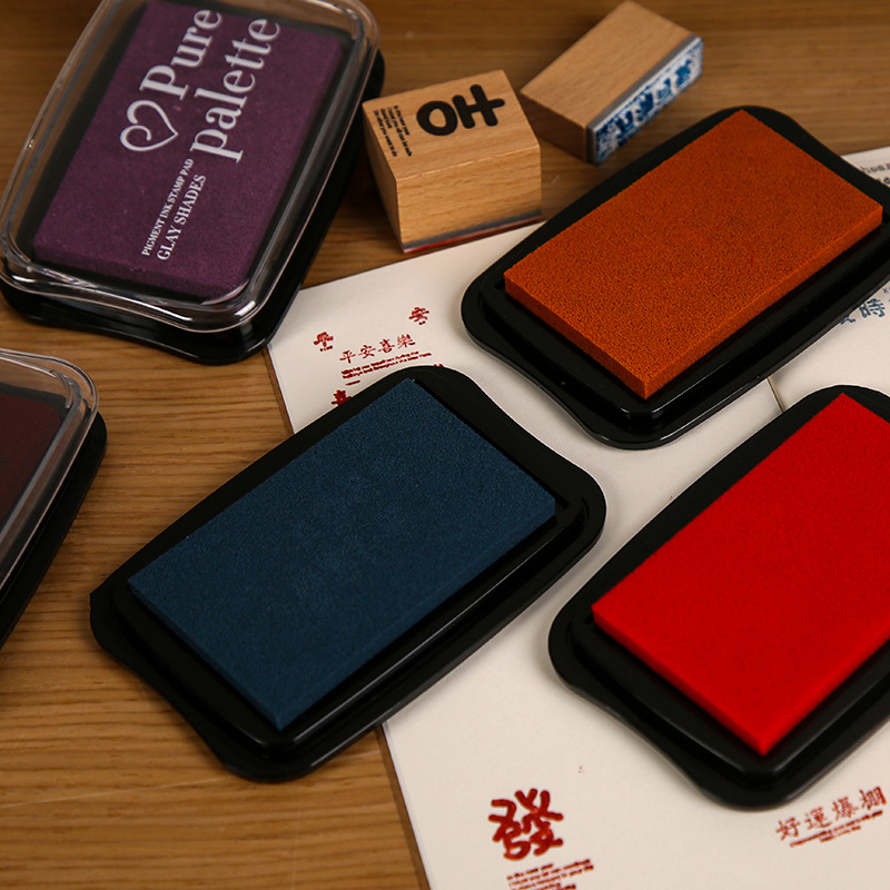 12 цветов, винтажные однотонны – обзор и цена Self Inking Stamp