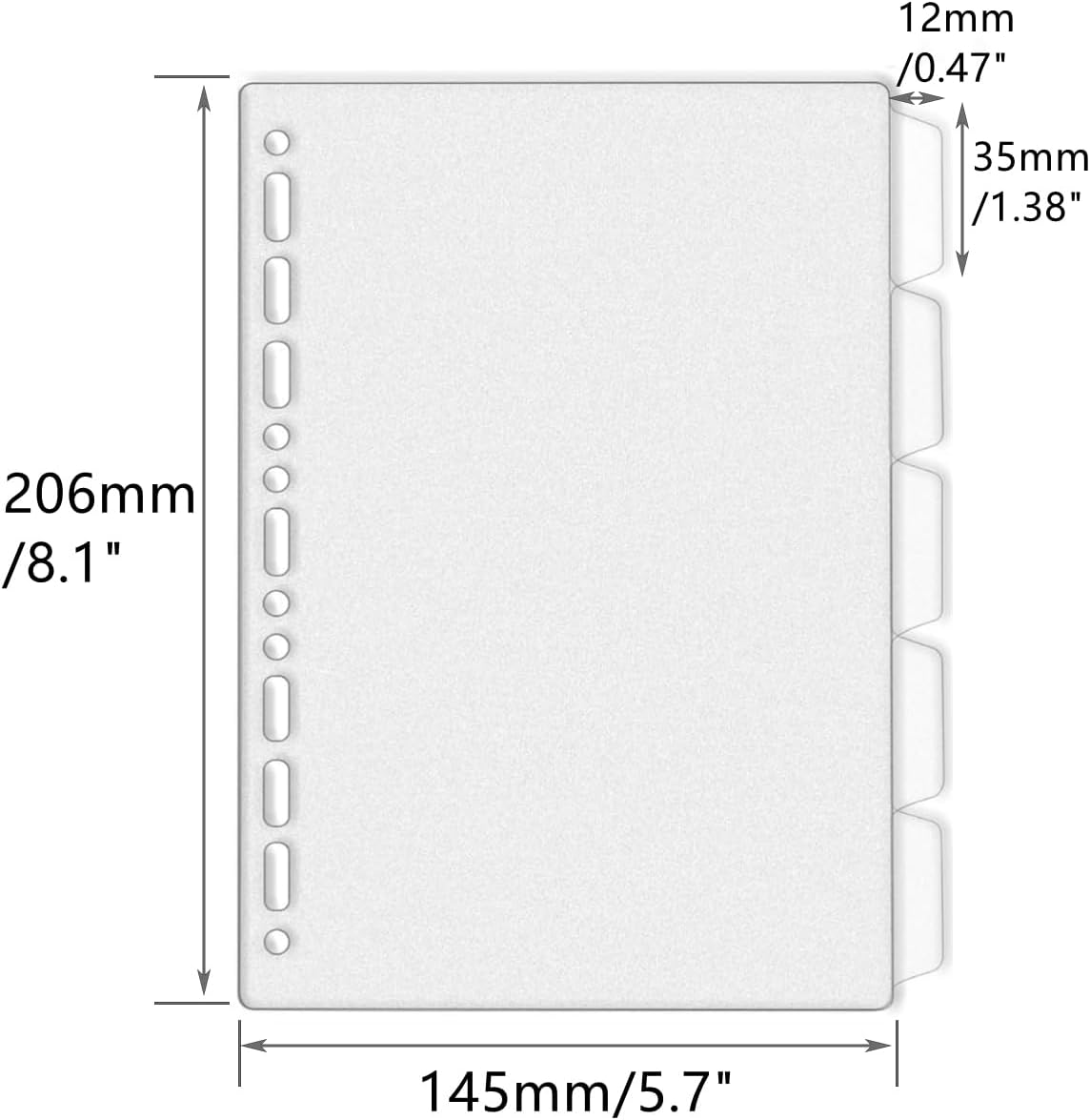 Разделители для папок A4 A5 B5 – обзор и цена Index Tab Divider