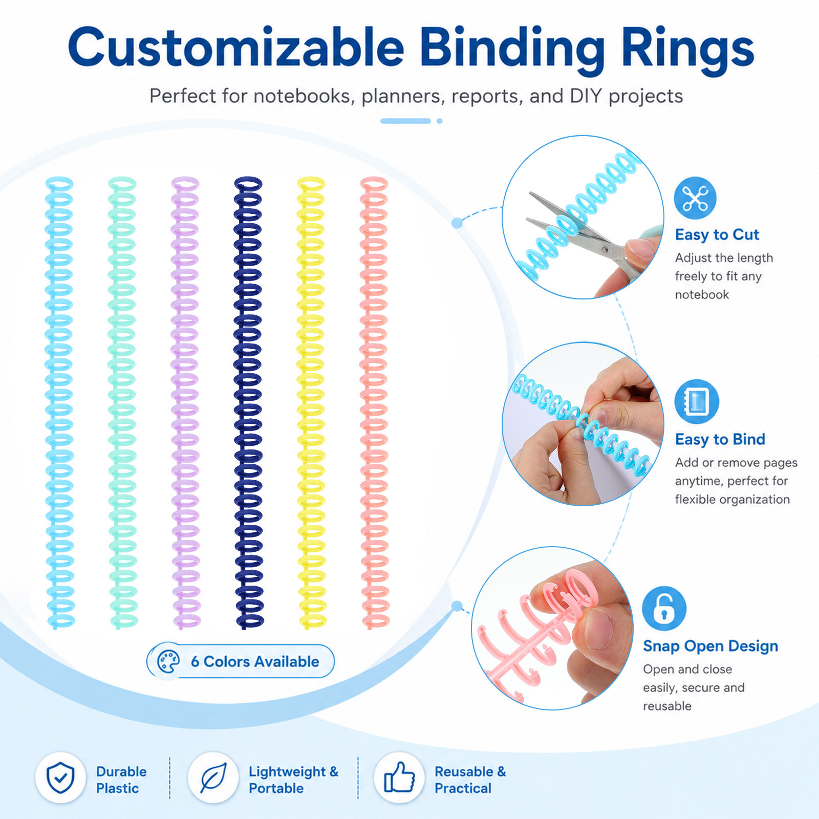 12 шт. пластиковых переплетных – обзор и цена Binding Comb Plastic