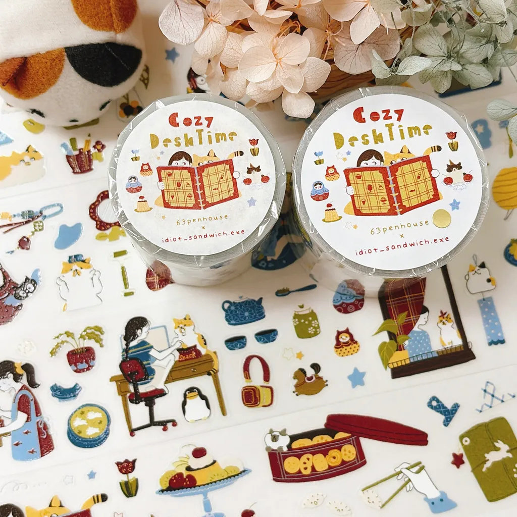 Винтажная декоративная клейкая – обзор и цена Washi Tape Set