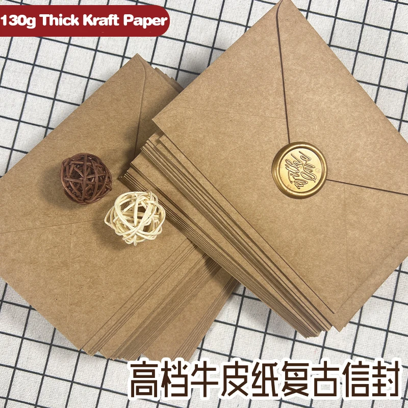 50 шт. коричневых бумажных кон – обзор и цена Letter Envelope Kraft