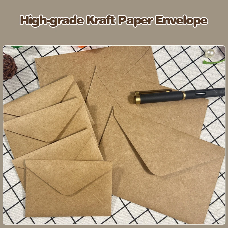 50 шт. коричневых бумажных кон – обзор и цена Letter Envelope Kraft